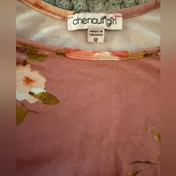 Chenault Girl Pink Floral Jumpsuit - Picture 3 of 4